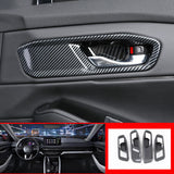 Carbon Style Inner Door Handle Cover Trim 4pcs 2023+ Honda Accord 11thgen