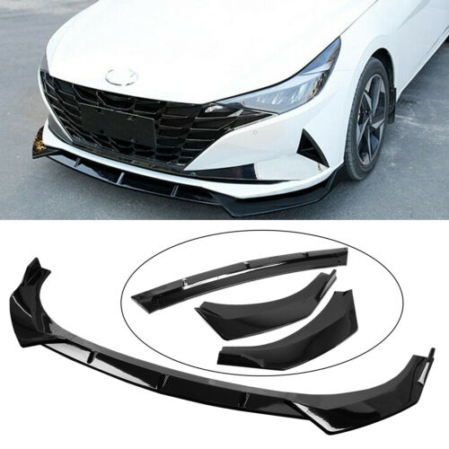SV Style Front Bumper Lip Gloss Black 2021+ Hyundai Elantra