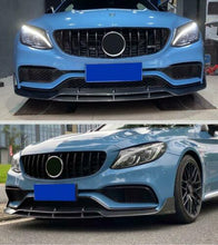 Load image into Gallery viewer, Carbon Fiber Front Bumper Lip 2015+ Mercedes-Benz W205 C205 C63 AMG