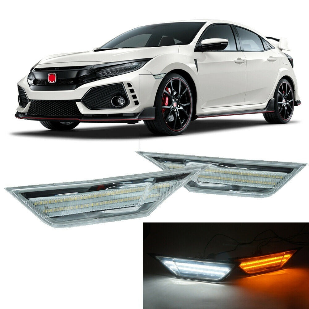 Side Markers LED Switchback Amber/White 2016+ Honda Civic
