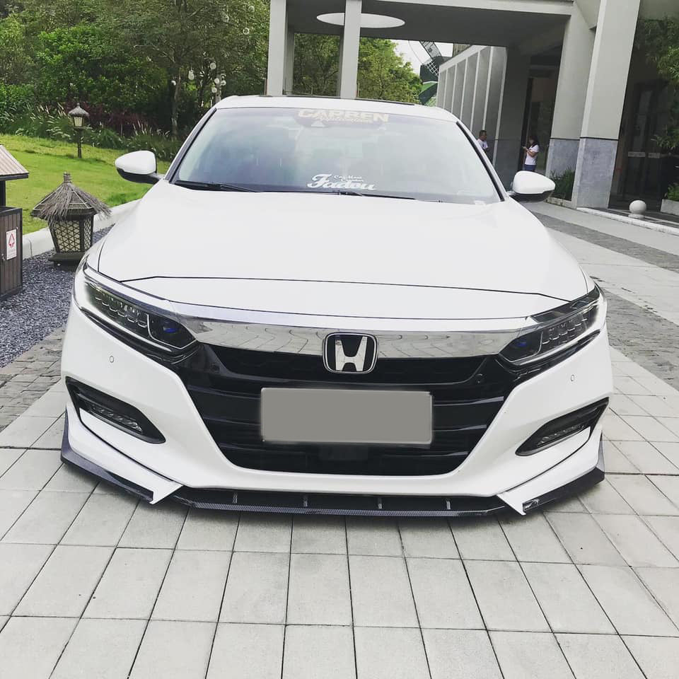V4 Style Front Bumper Lip 2018+ Honda Accord